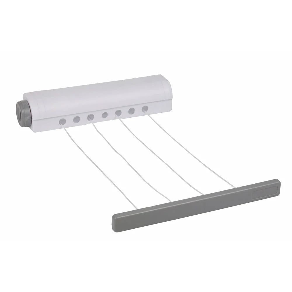 Markenlos Automatic Wall-Mounted Extendable Clothes Airer, Up to 14 Meters