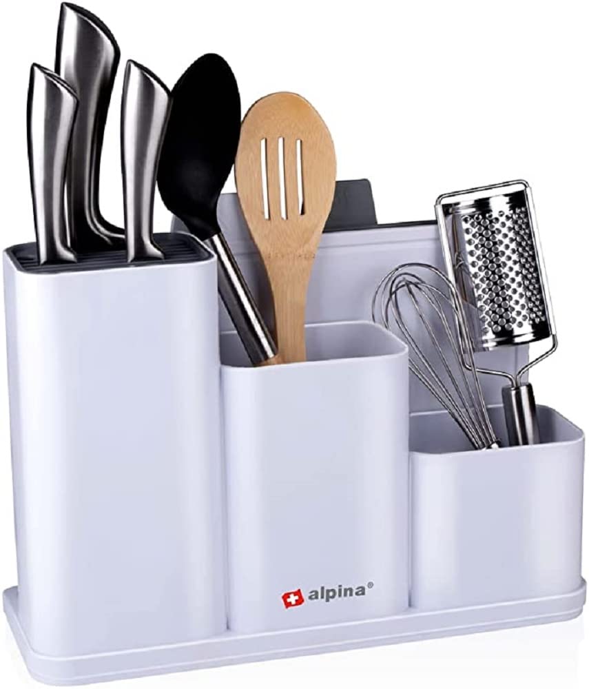 Organizzazione cucina con taglieri, 34 x 13 x 23 cm, lavabile in lavastoviglie, bianco