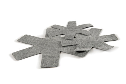 SALVAPADELLE in Feltro, Grigio, 3 Pezzi - Assortiti
