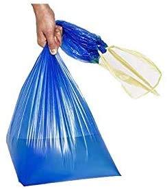 150 PZ. SACCO IMMONDIZIA AZZURRO MIS. MAXI CM.70x75 CON MANIGLIE