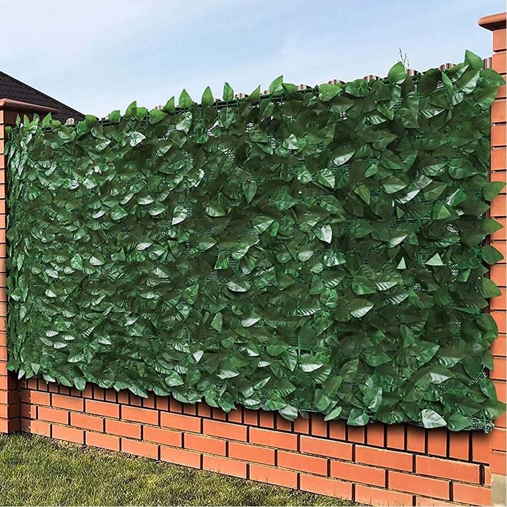 FercasaShop® Artificial Ivy Hedge, 1x3 meters, Dark Green, Privacy Screen for Balcony and Garden