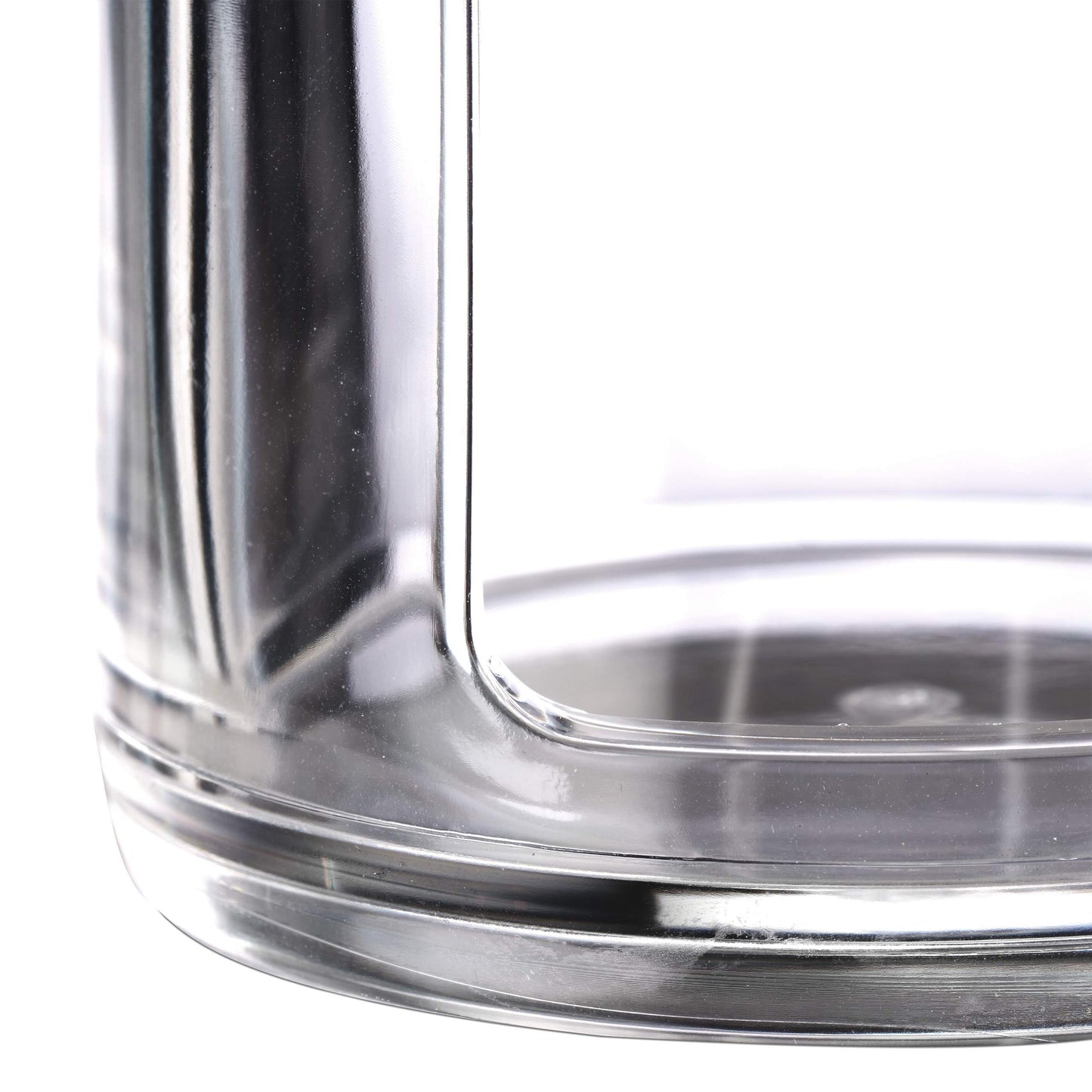 Set da 2 Dispenser per Dischetti di Cotone, Acrilico, Cilindrico, con Coperchio, Bagno, 20x7cm, Vari Colori