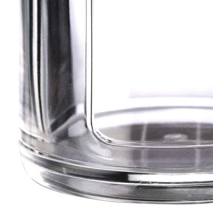 Set da 2 Dispenser per Dischetti di Cotone, Acrilico, Cilindrico, con Coperchio, Bagno, 20x7cm, Vari Colori