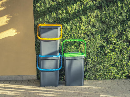 Pattumiera Ecoplast 20L Raccolta Differenziata - Apertura a Libro Made in Italy