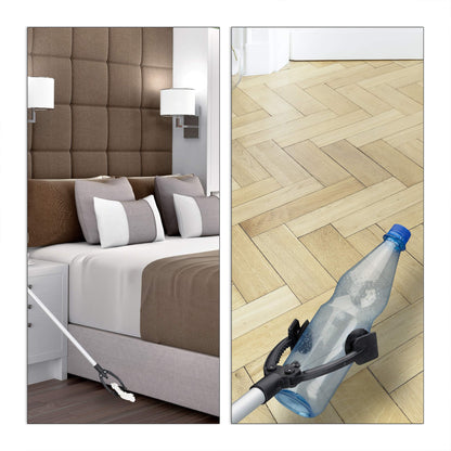 Pinza Raccogli Oggetti, Braccio Prensile, Aiuto Mobilità Anziani e Disabili, Alluminio, 88 cm, Argento/Nero