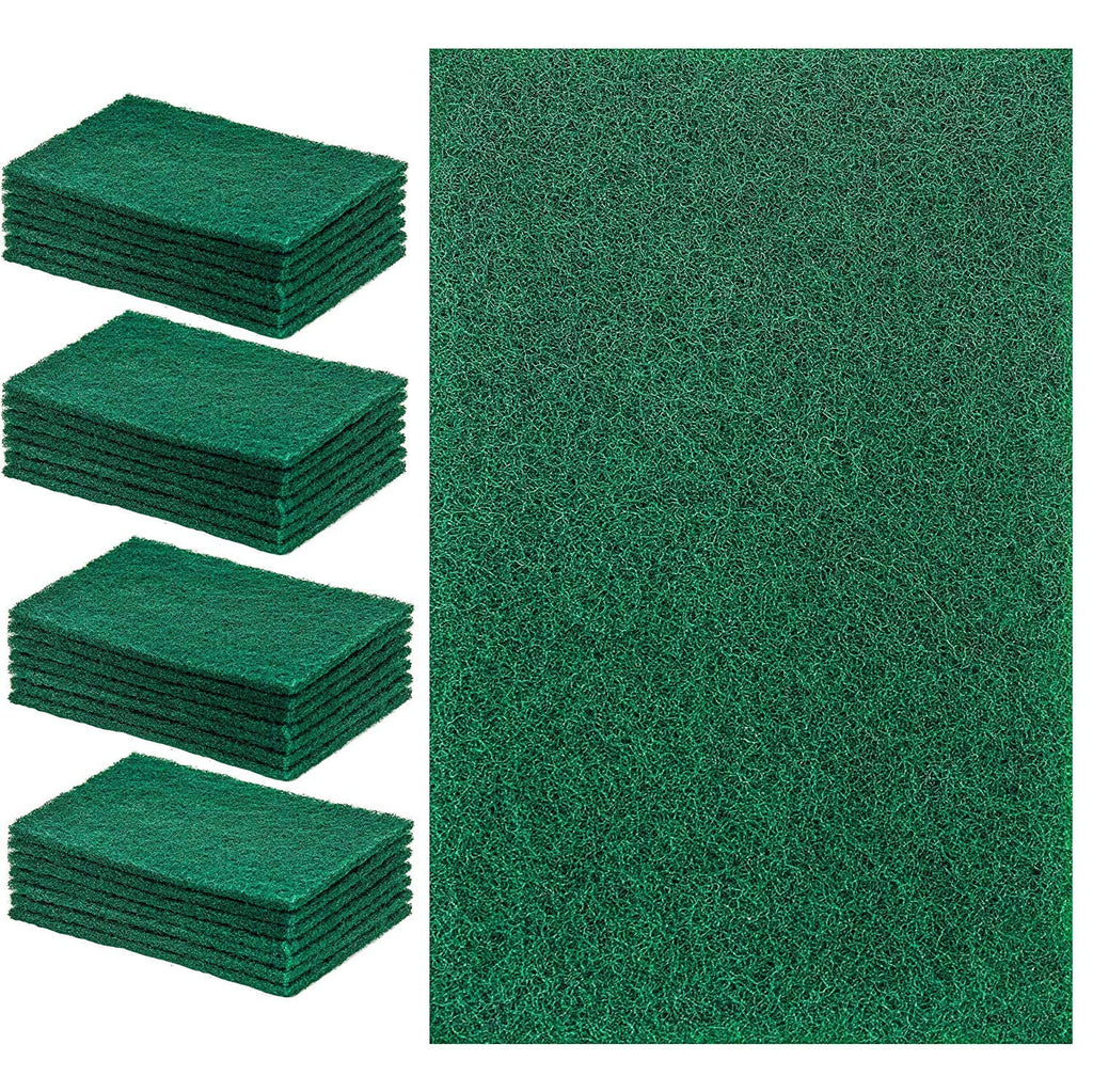 10 fibre abrasive per la pulizia di cucina, piatti, bagno, casa, grandi, resistenti, antigraffio, spugne per piatti, colore: verde
