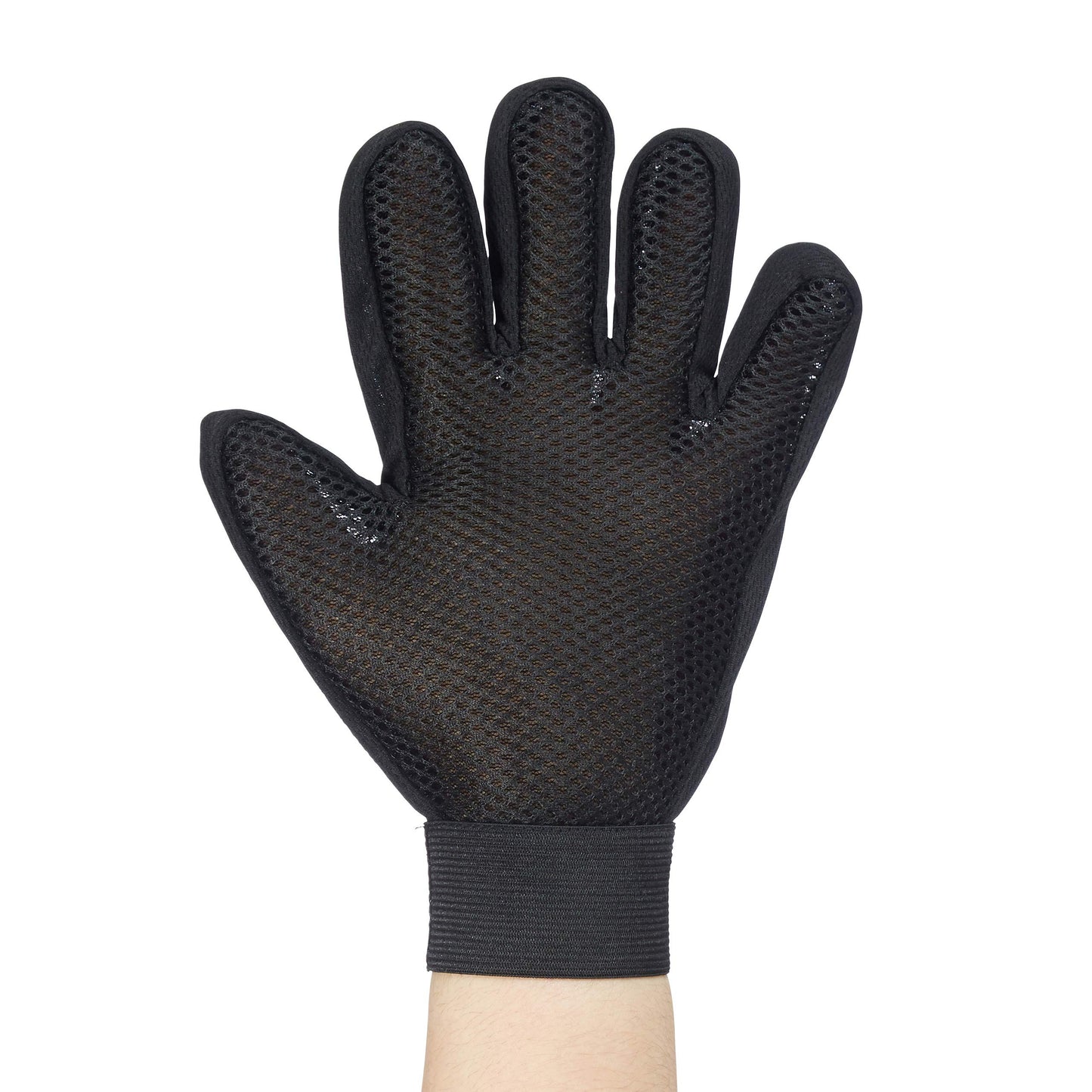 Set 2 Paia di Guanti Rimuovi Peli, Rimozione e Massaggio, per Cani e Gatti, Effetto Spazzola, Setole in Gomma, Blu