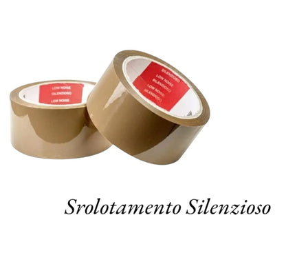 Nastro Adesivo Avana 50mm x 66m - Nastro Imballaggio Silenzioso 50 Micron