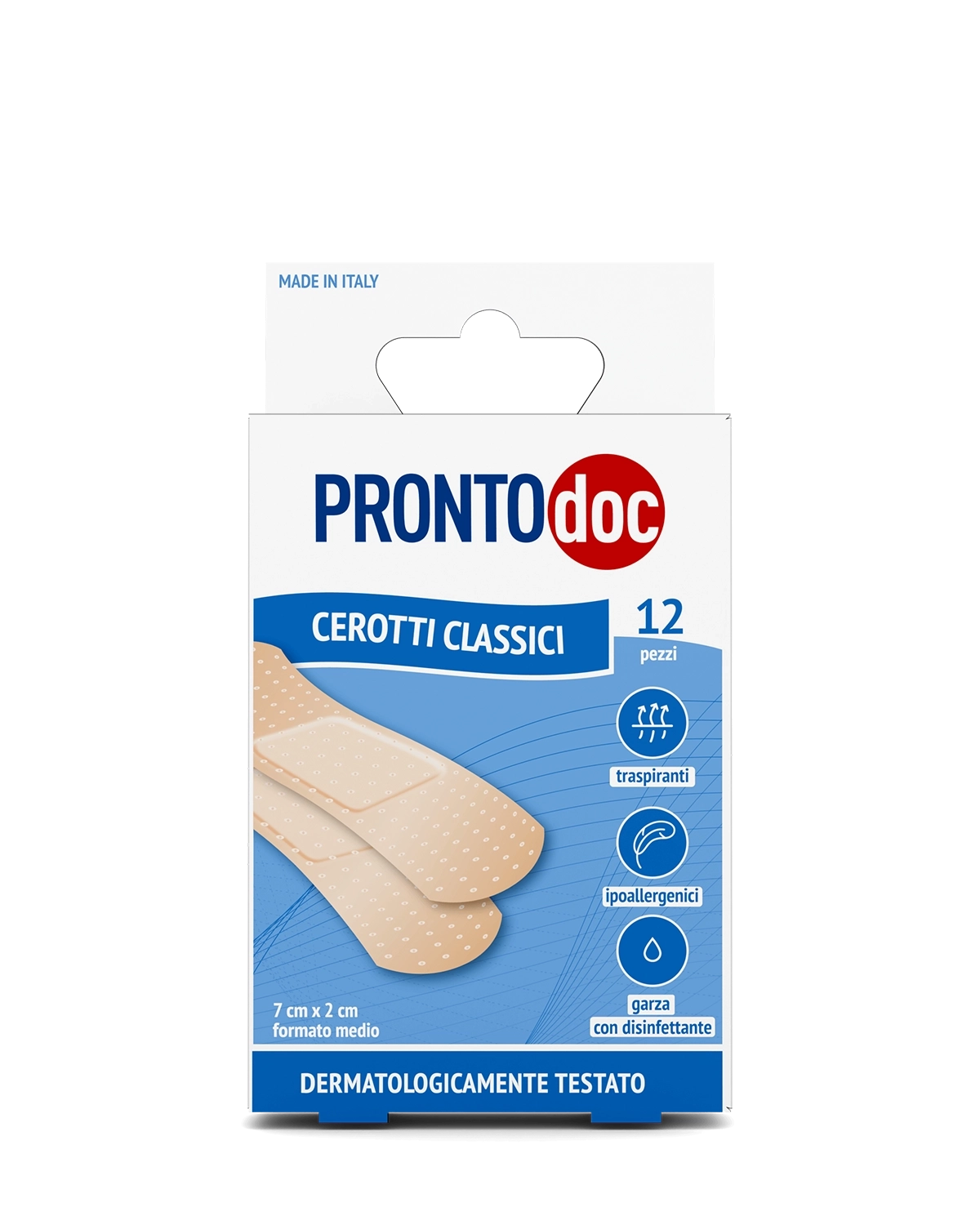 3 confezioni Cerotti Classici Formato Medio, da 12 Cerotti a Confezione| Pronto Doc