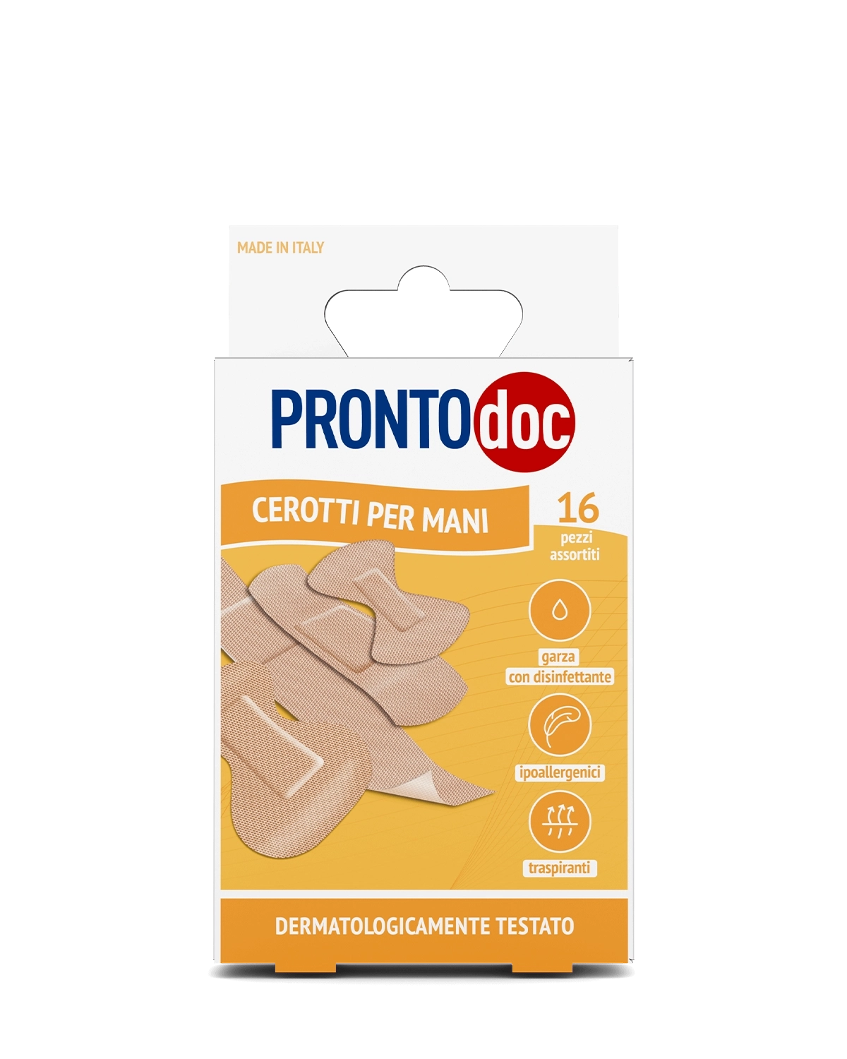 3 Confezione Cerotti per le mani assortiti – 16 pezzi |Pronto Doc