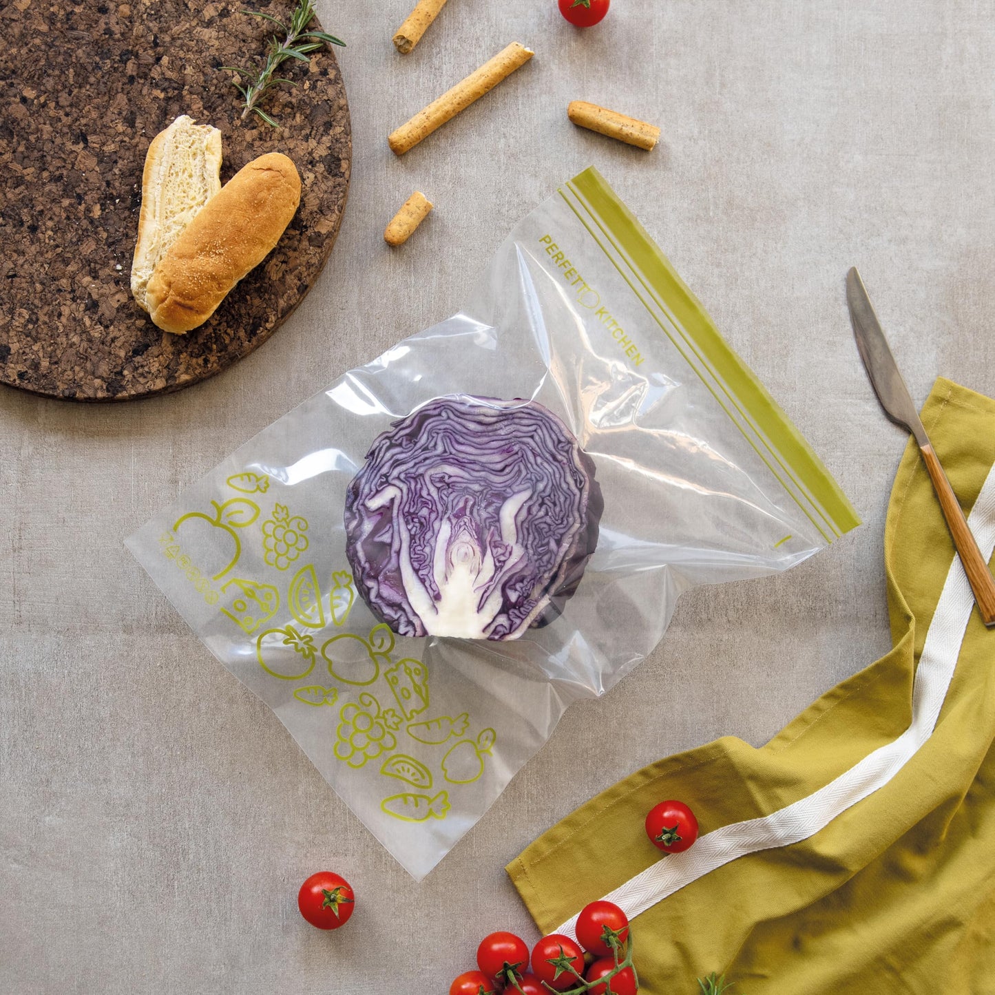 Sacchetti Richiudibili Frigo Freezer 25,5x33cm - Frescofood 10 Pezzi L