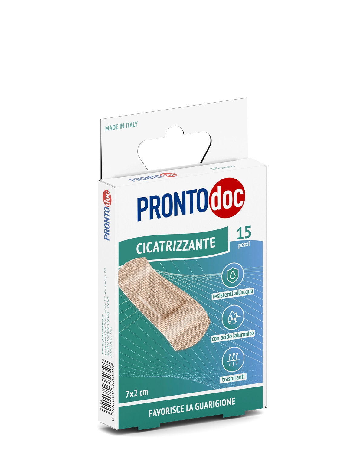 Patchs cicatrisants 7x2 cm, paquet de 15 patchs