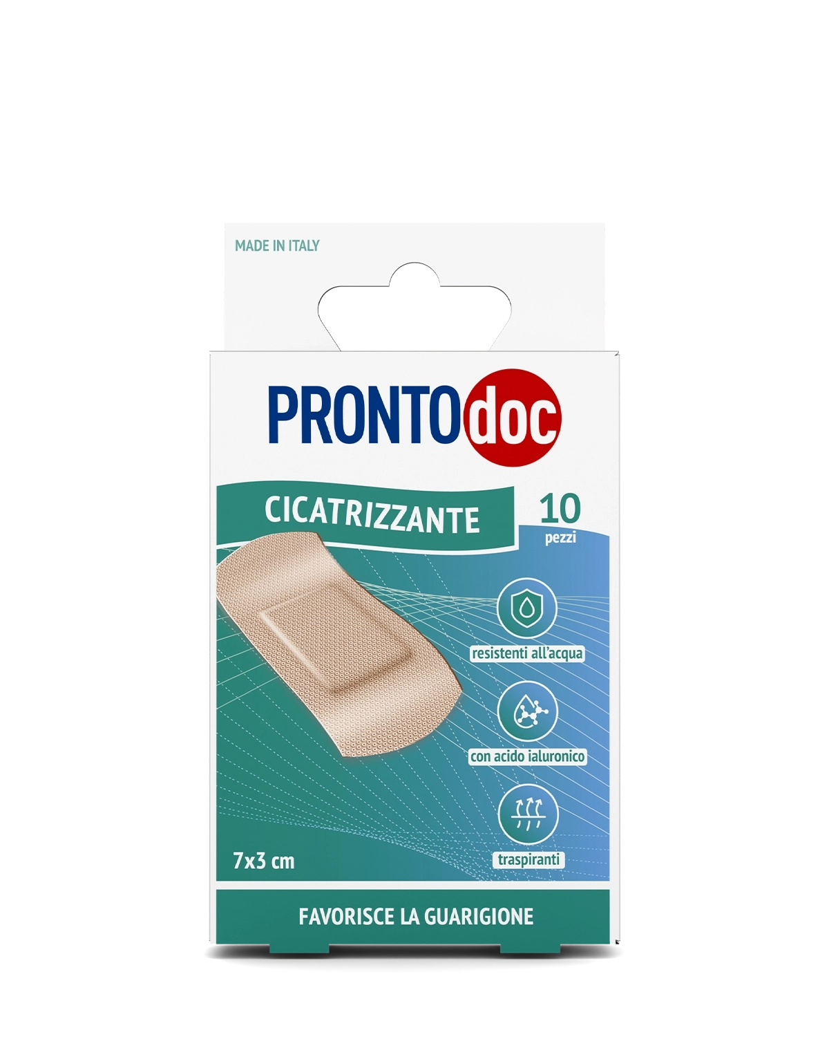 Patchs cicatrisants Prontodoc 7x3 cm, paquet de 10 patchs