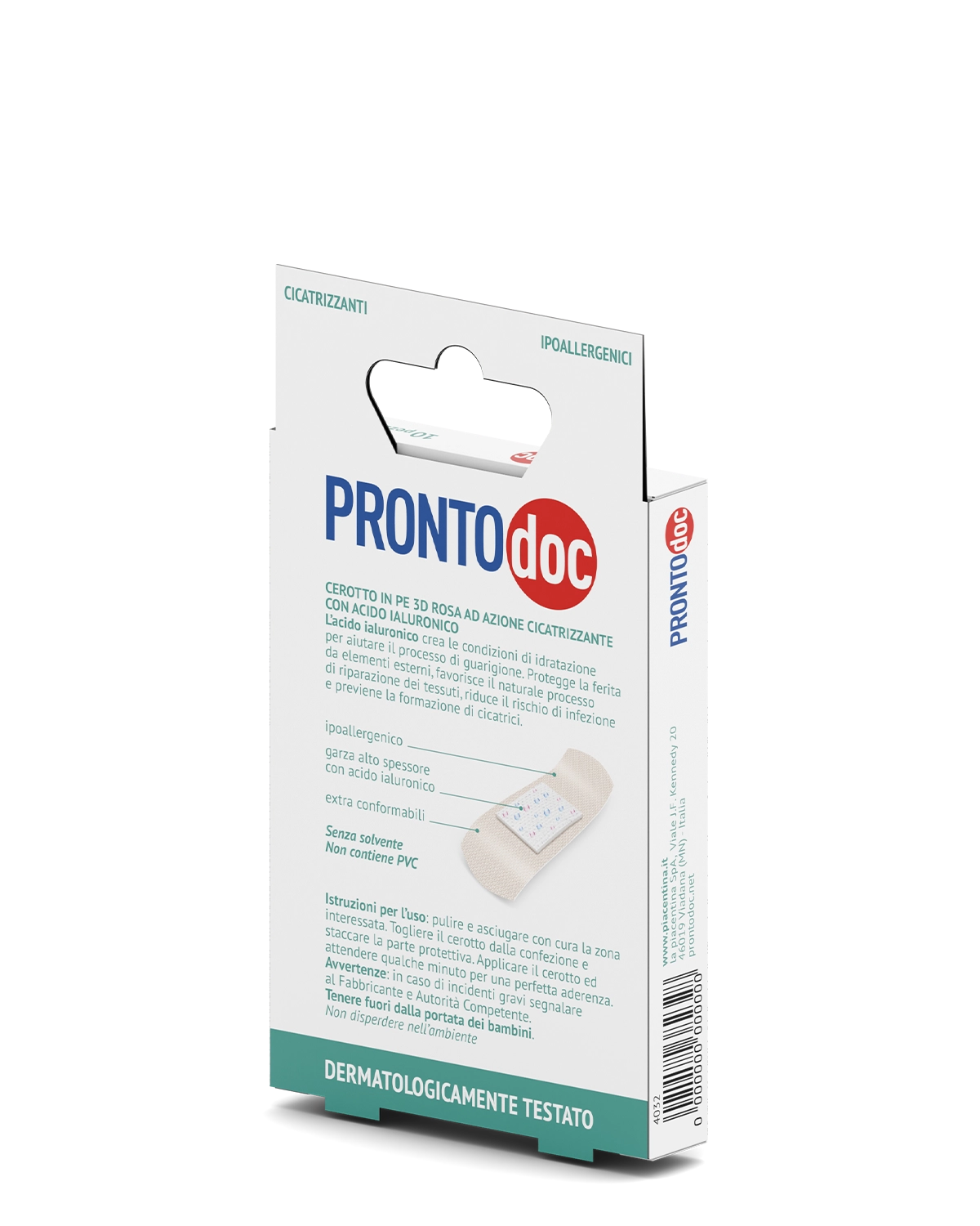 Patchs cicatrisants Prontodoc 7x3 cm, paquet de 10 patchs