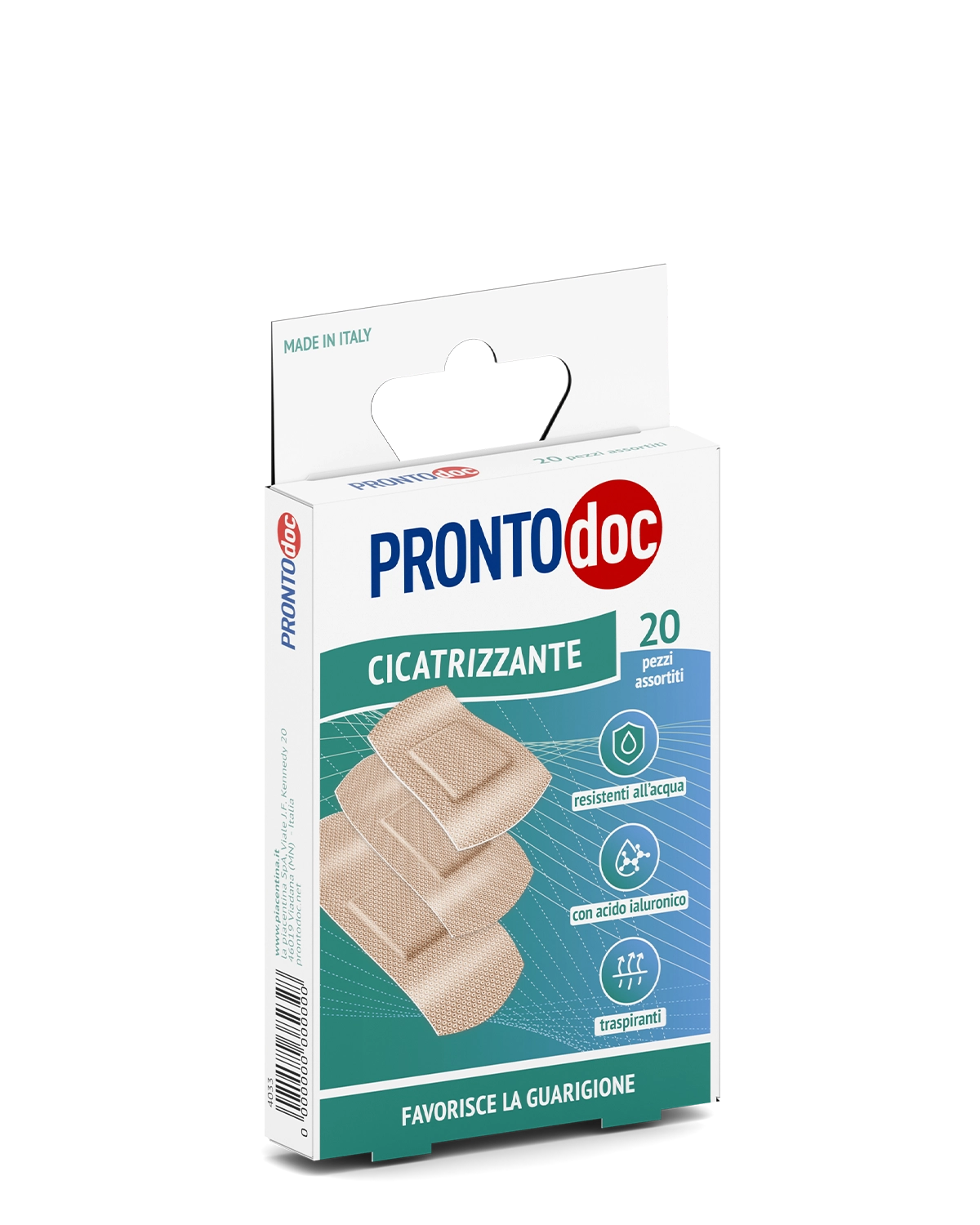 Patchs cicatrisants, paquet de 20 patchs assortis