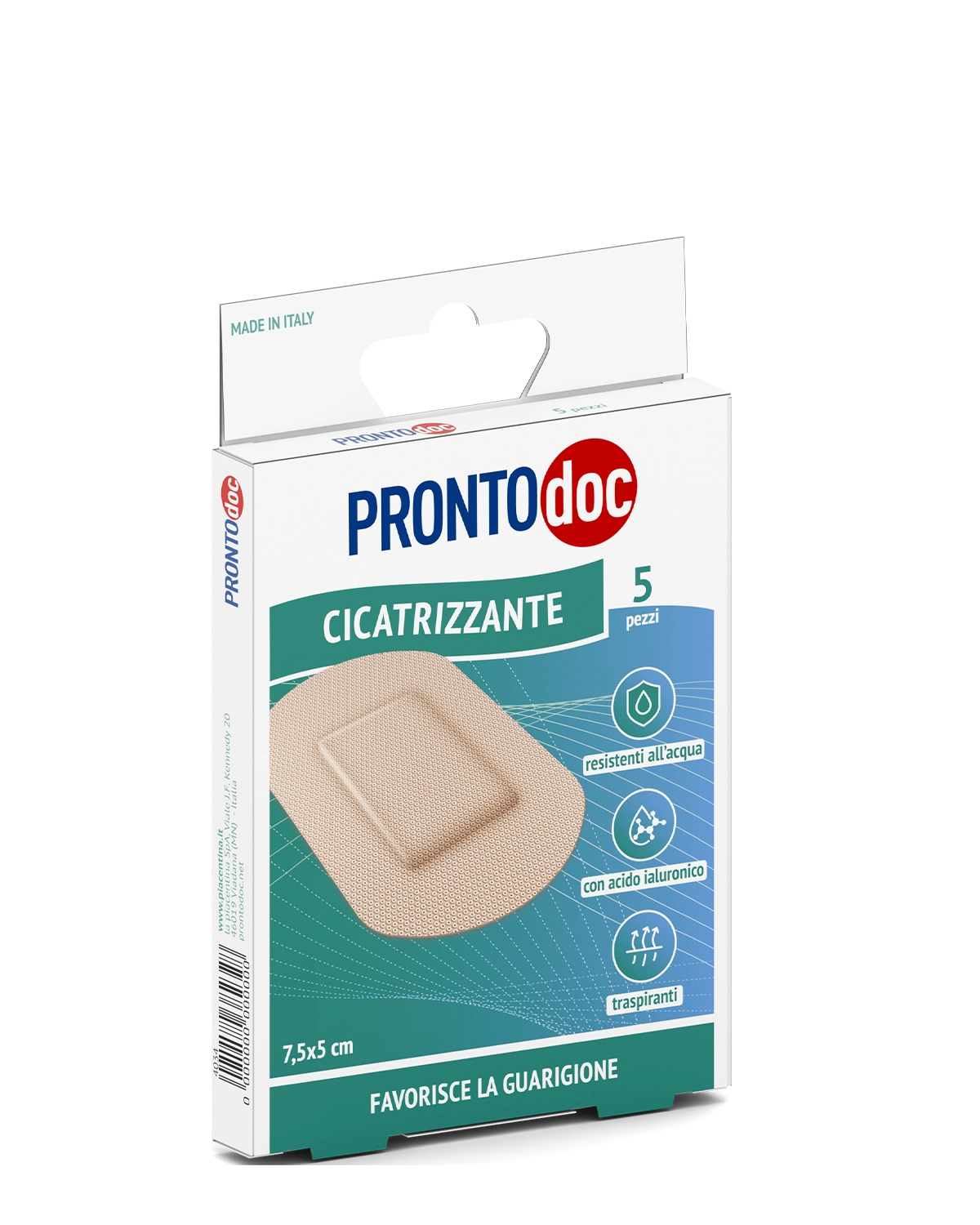Patchs cicatrisants 7,5 x 5 cm, paquet de 5 patchs