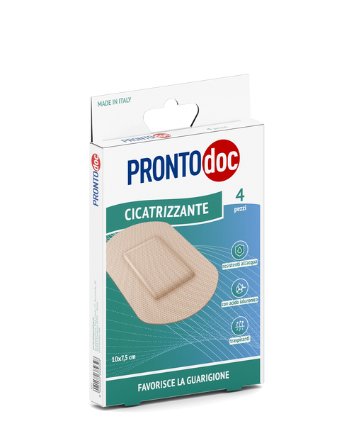 3 Confezioni Cerotti Azione Cicatrizante 10x7,5 cm| Pronto doc da 4 cerotti