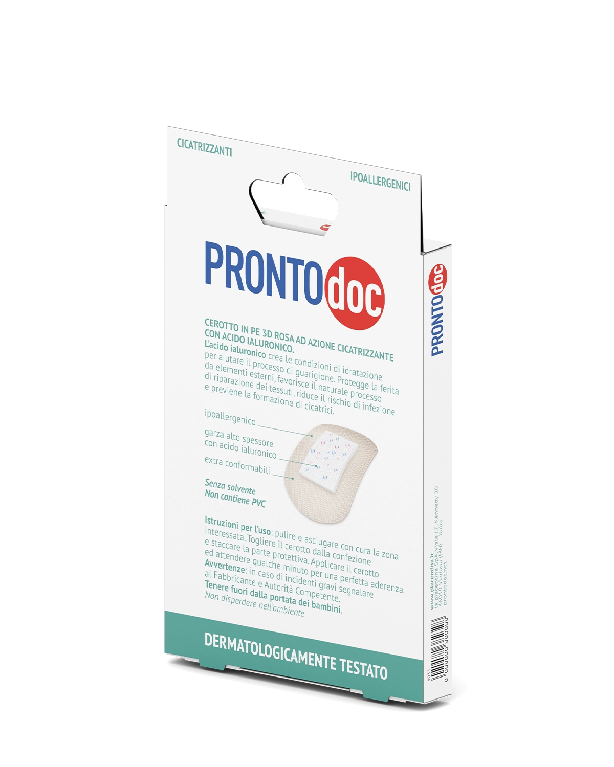 Patchs cicatrisants Prontodoc 10 x 7,5 cm, paquet de 4 patchs