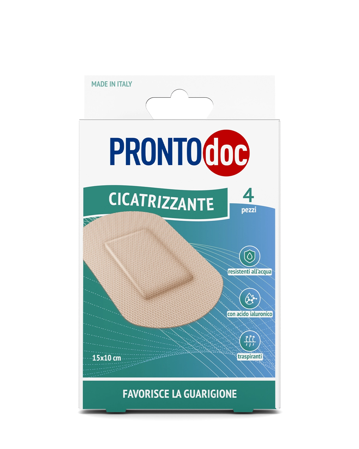 Patchs cicatrisants 15x10 cm, 1 paquet de 4 patchs