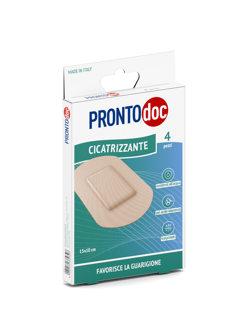 3 Confezione  Cerotti Azione Cicatrizante 15x10 cm, da 4 cerotti a confezione| PRONTO Doc