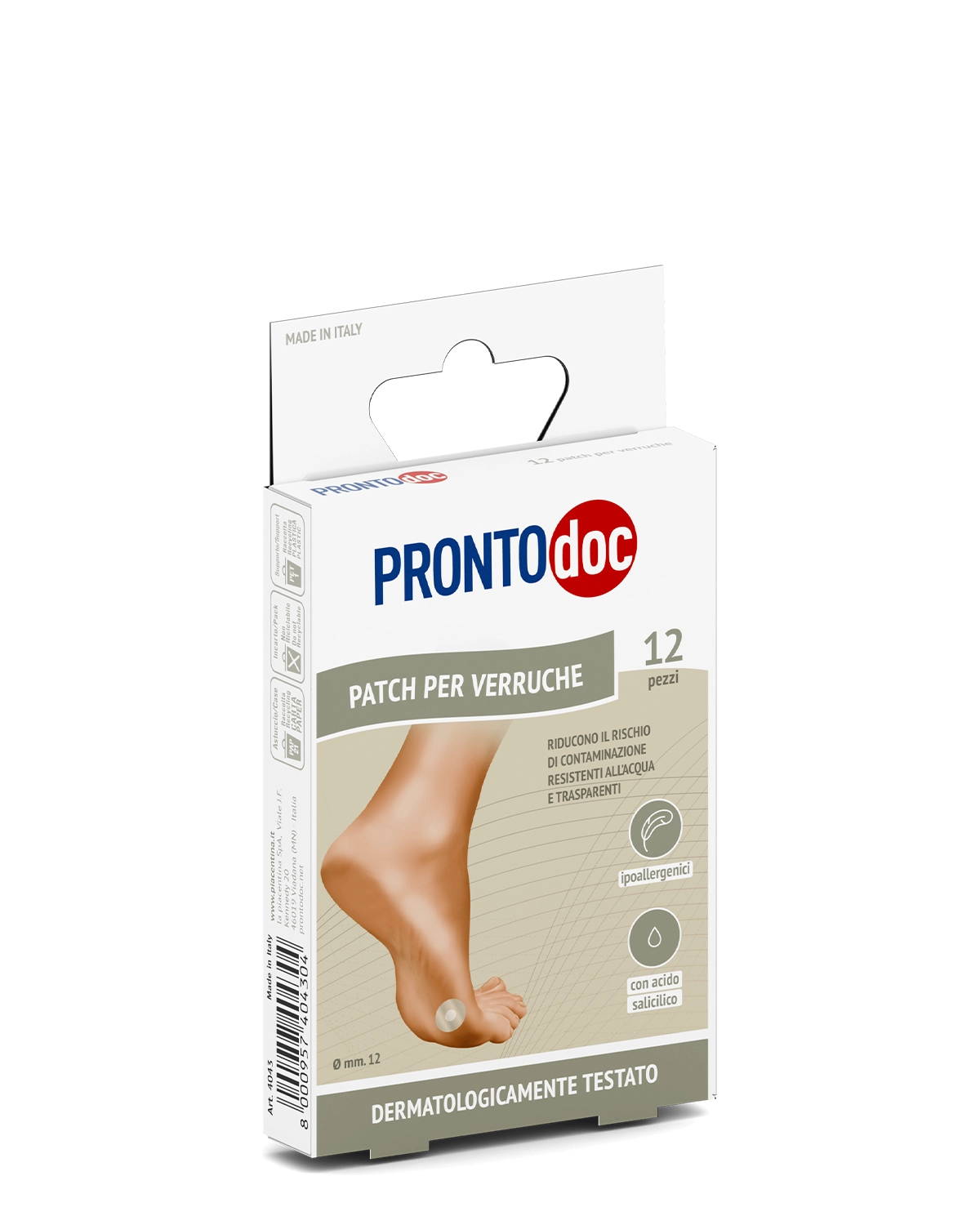 Pansements anti-verrues pour les mains et les pieds (12 pièces)