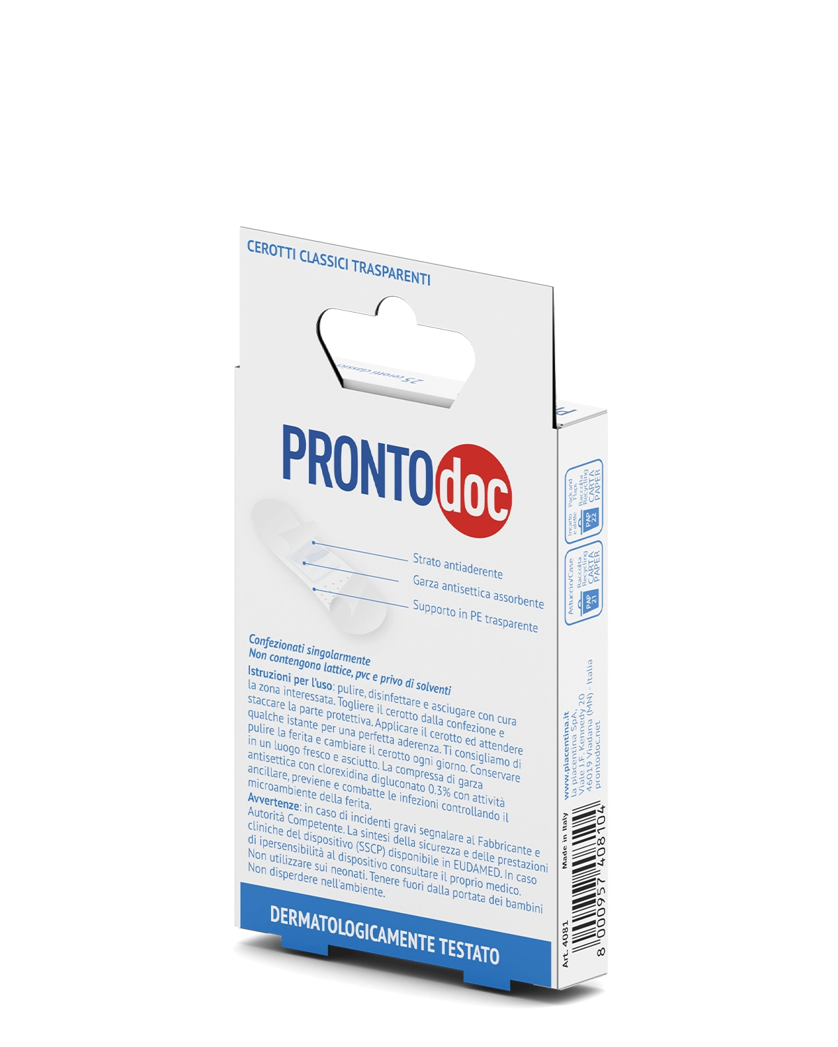 Pansements transparents assortis Pronto Doc - Lot de 25 | Protection invisible
