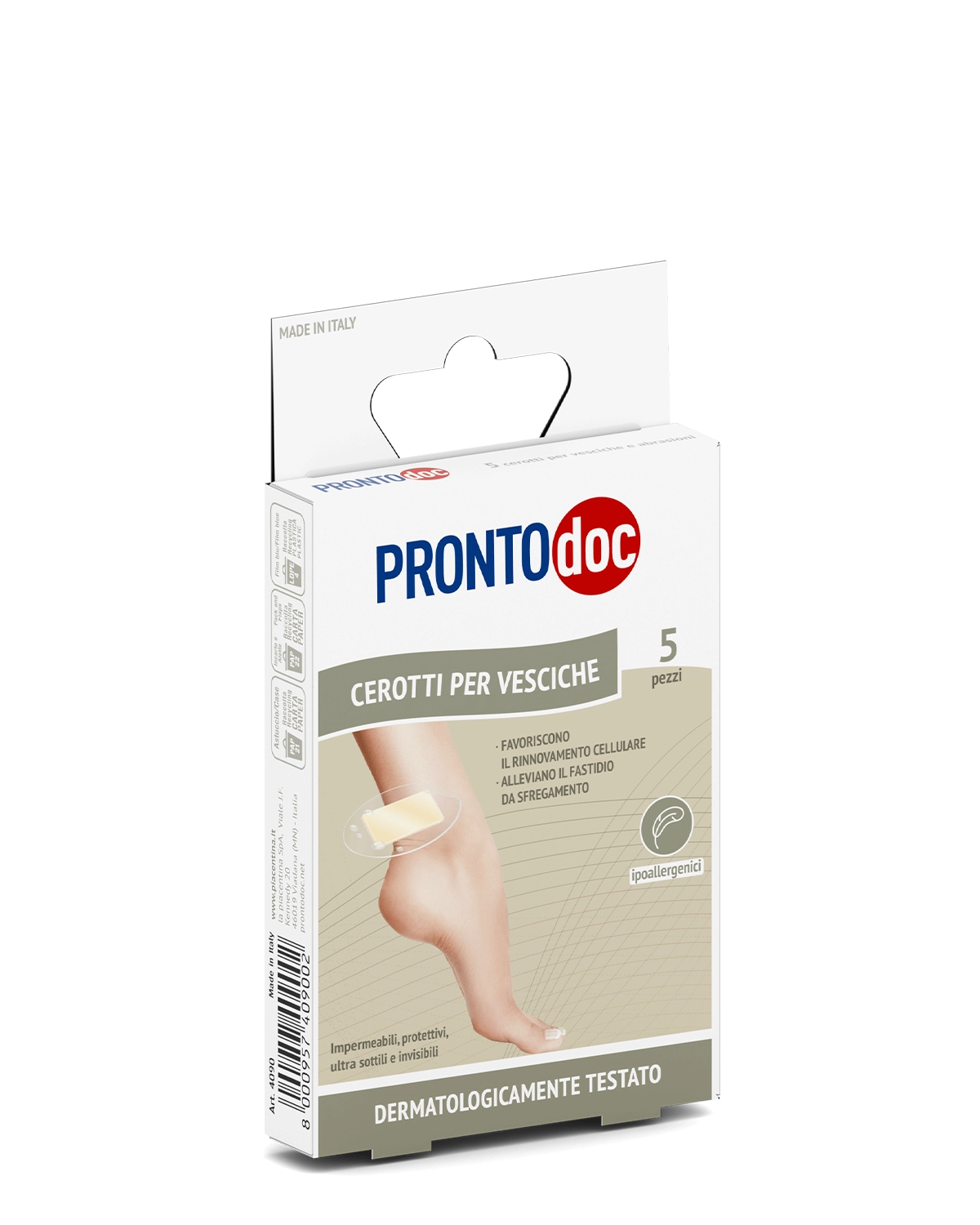 Pansements pour ampoules et abrasions, paquet de 5 pansements