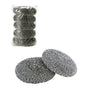 FERCASASHOP Zinc-Coated Abrasive Sponge, 40 Gram Zinc-Coated Sponge, Ø 10 cm Scouring Pad for Pots and Dishes, 15 Pieces