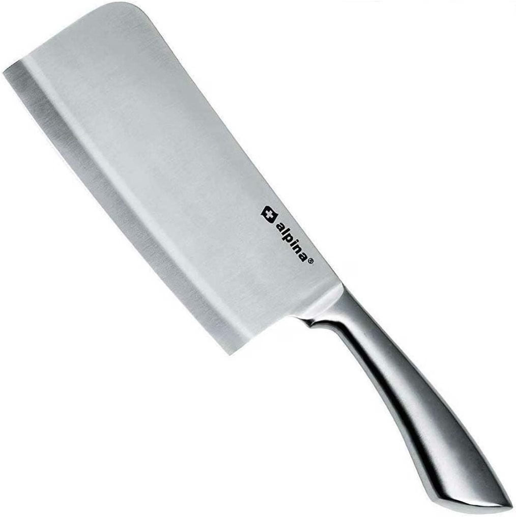 Coltelli Professionali Alpina in Acciaio Inossidabile: Mannaia, Coltello da Carne e Set 2 Pezzi