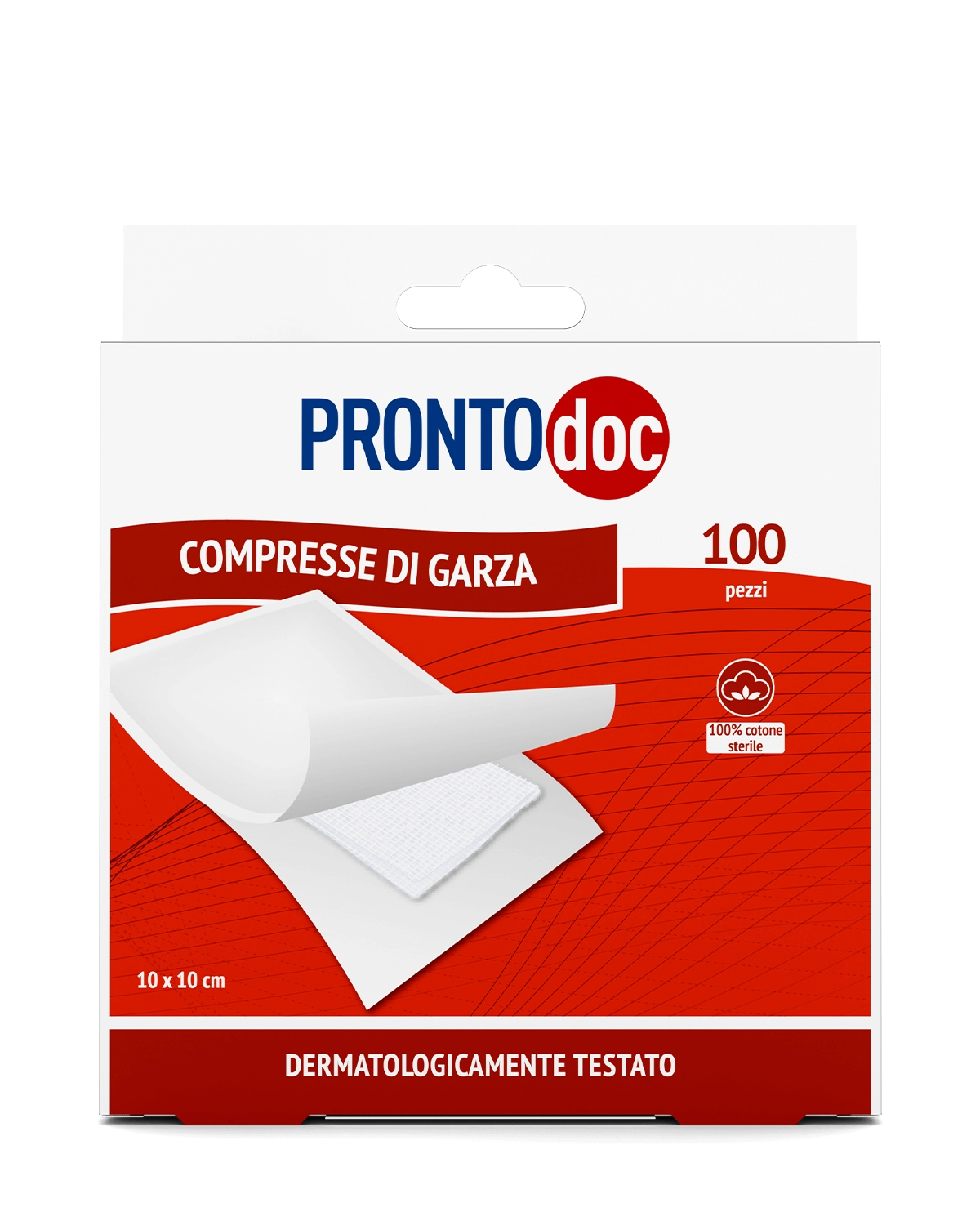 Compresses de gaze stériles 10 x 10 cm - Paquet de 100 prêtes à l'emploi | Pansements