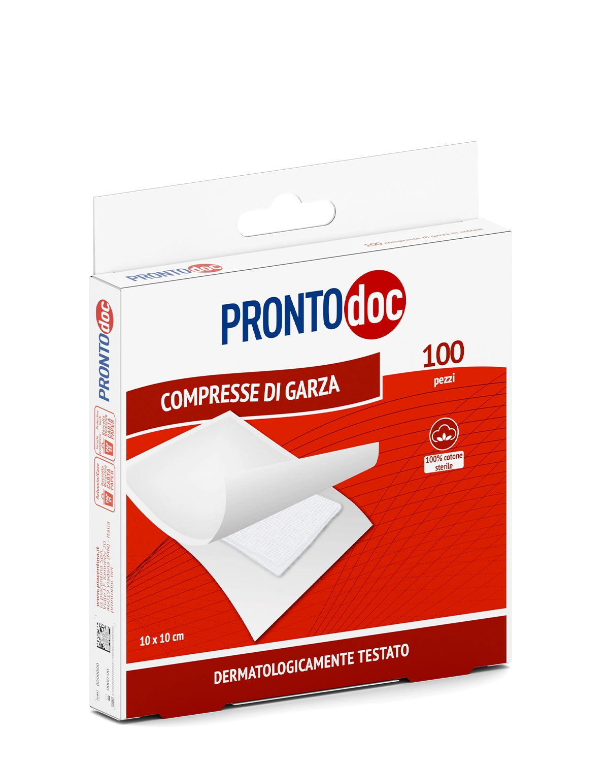 Compresses de gaze stériles 10 x 10 cm - Paquet de 100 prêtes à l'emploi | Pansements