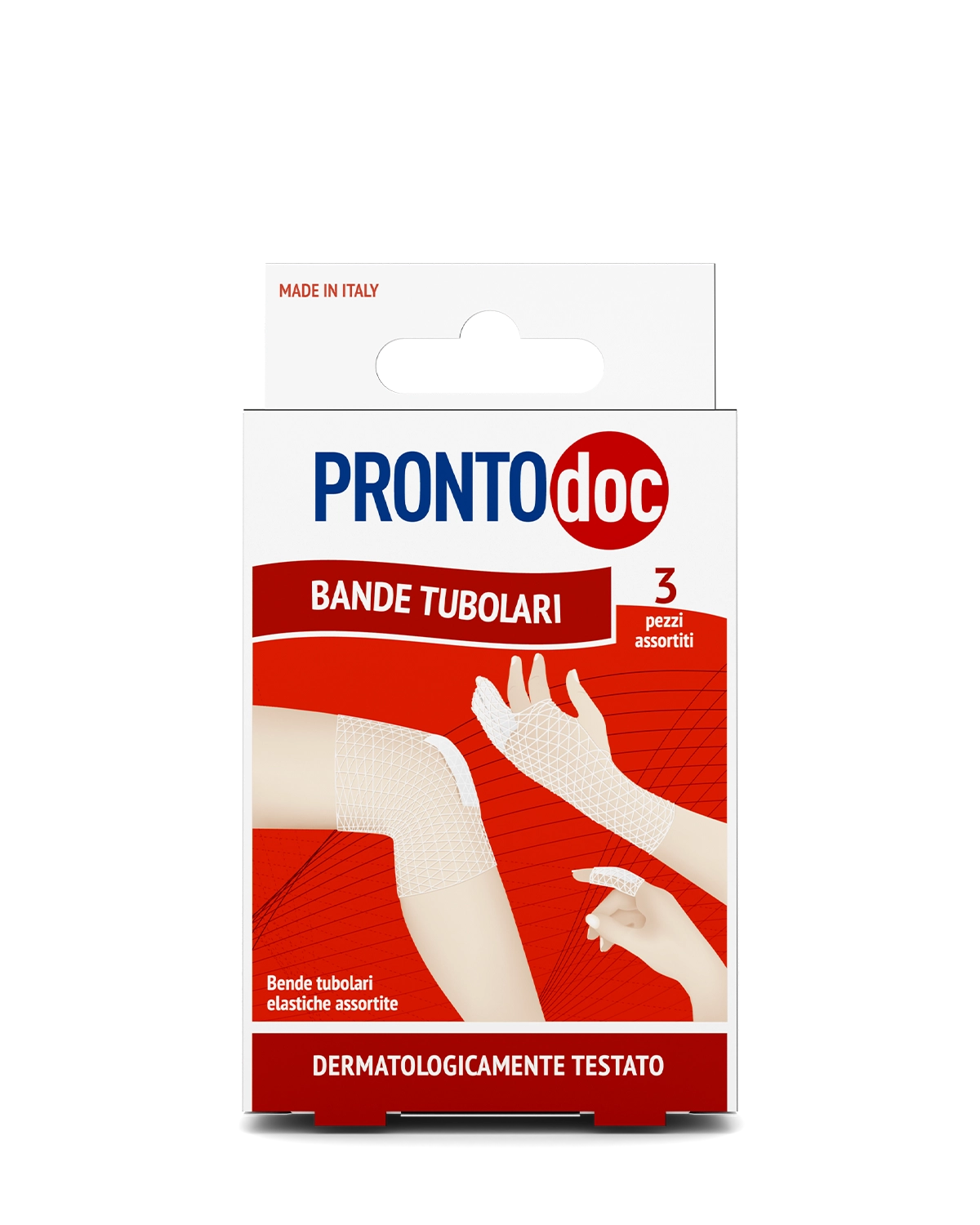 Bandages tubulaires élastiques, paquet de 3 bandages