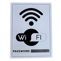 Cartello Adesivo WiFi con Password | Set 3 Pz. per Ristoranti, Hotel e Uffici