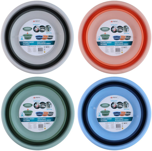 Bacinella Pieghevole Salvaspazio 8L - Secchio Multiuso ALPINA