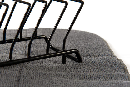 Égouttoir à vaisselle en microfibre avec grille à 9 compartiments