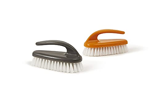 Laundry Brush with Handle, Polystyrene, Multicolored, One Size