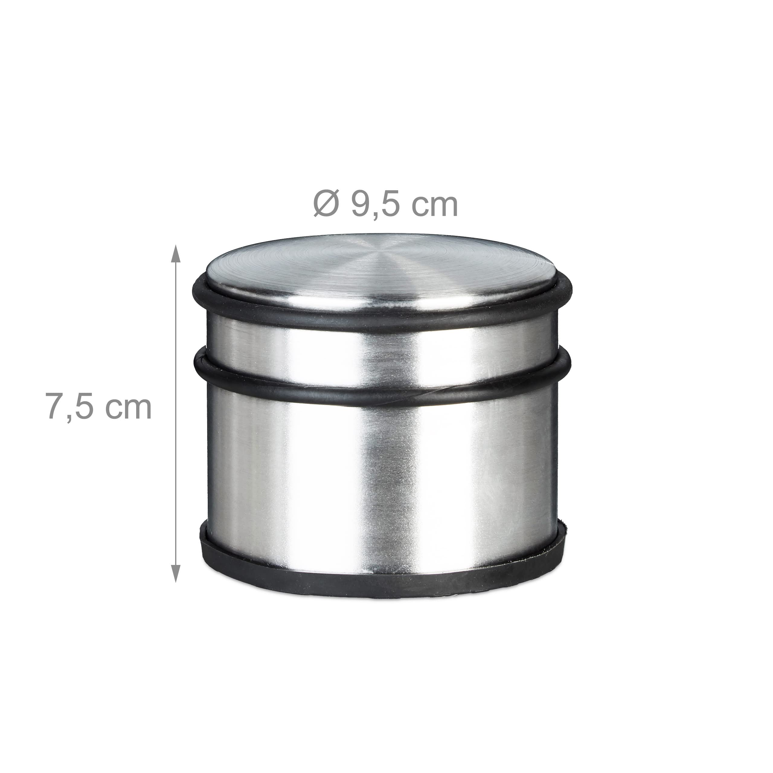 Fermaporta Acciaio Inox 1.1kg con Gomma Antigraffio