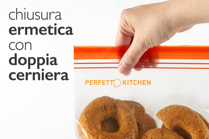 Buste Frigo Congelatore Frescofood 24x27,5cm - Confezione 15 Pezzi - Misura M