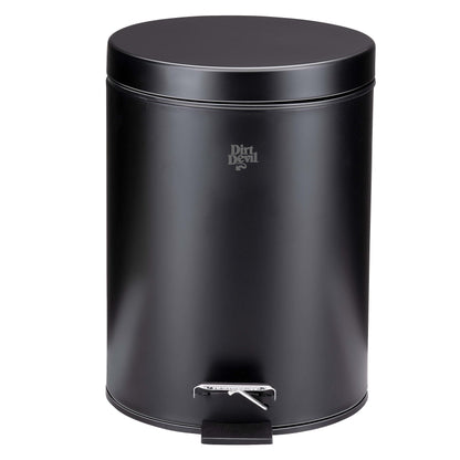 Poubelle à pédale Dirt Devil en acier inoxydable à fermeture douce pour la cuisine