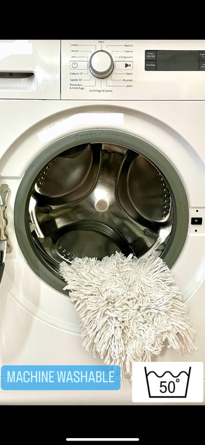 Kit ricambio frangia cotone doppia tasca cm 80 - 4 pz