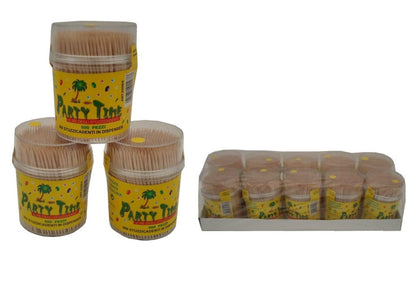 STUZZICADENTI CM.10 CONFEZIONE 500 PEZZI IN BARATTOLO