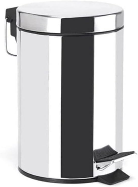 FOFO' Pedal bin with polished stainless steel tray