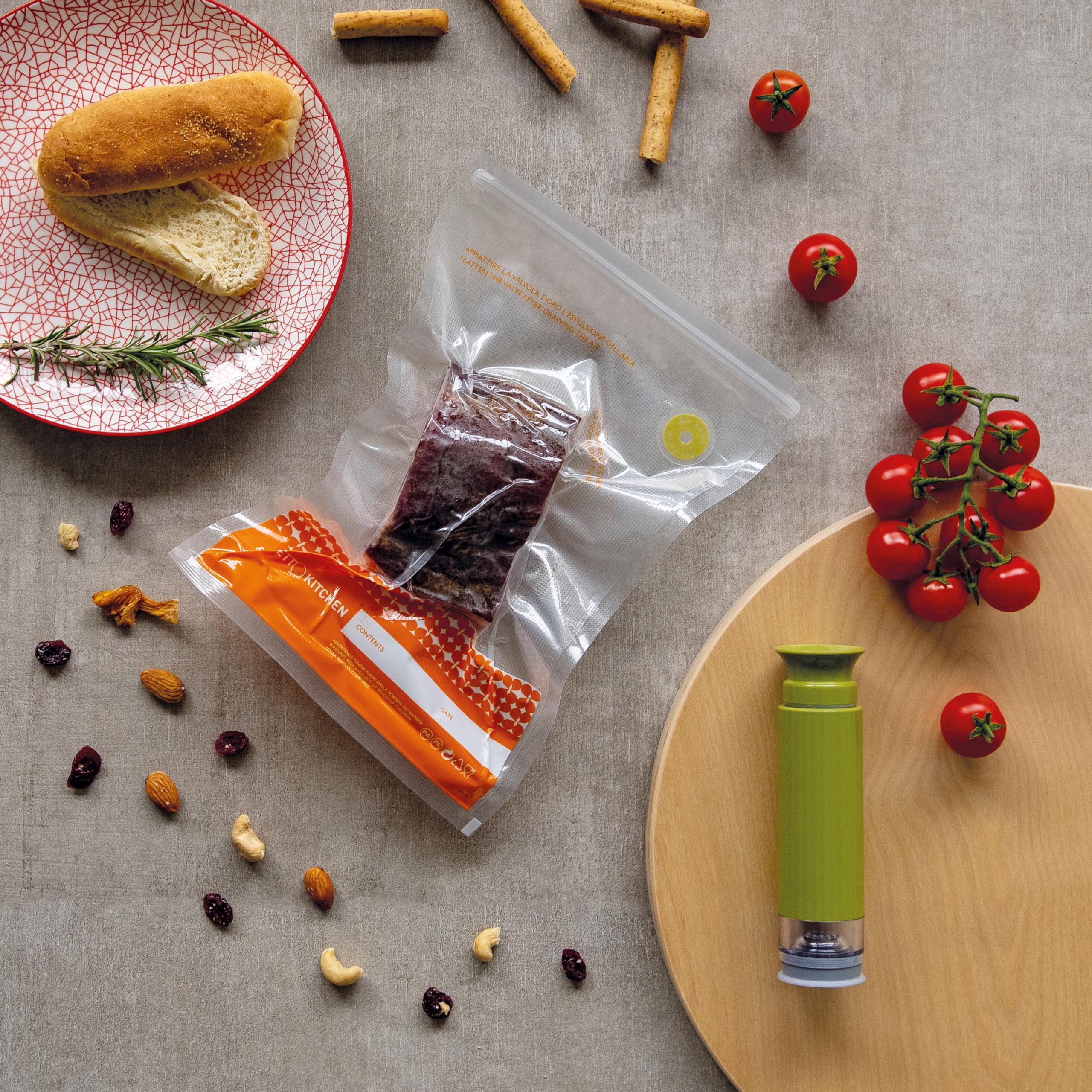 Perfetto Kitchen - 29003 - Vacuum Sealed Fridge Bag - Frescovuoto - 20x30 cm - M - Pack of 6