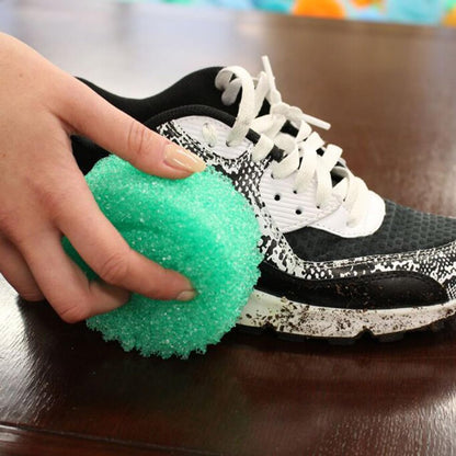 Spugna Sorriso antigraffio - Confezione da 4 pezzi - 95x95h.40 mm - Perfetta per Cucina, Bagno e Altro