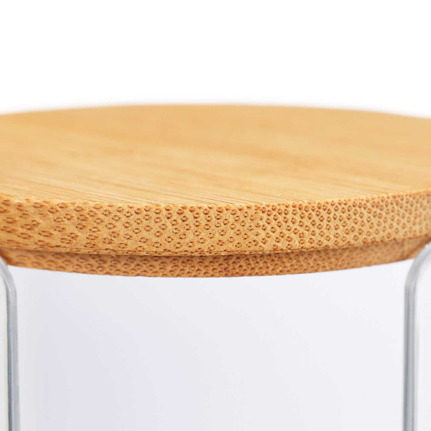 Set da 2 Dispenser per Dischetti di Cotone, Acrilico, Cilindrico, con Coperchio, Bagno, 20x7cm, Vari Colori