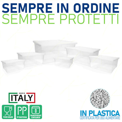 Contenitore Box Multicolor 35x25x15 cm  - Organizer Plastica Resistente