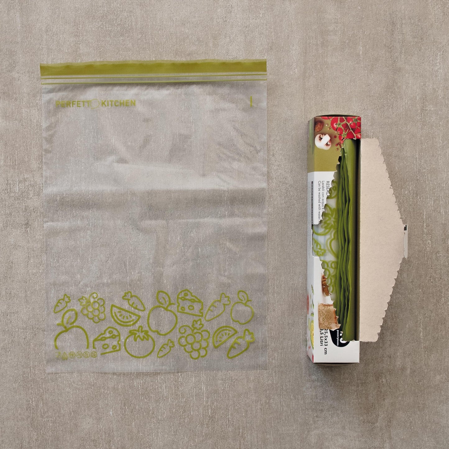 Sacchetti Richiudibili Frigo Freezer 25,5x33cm - Frescofood 10 Pezzi L