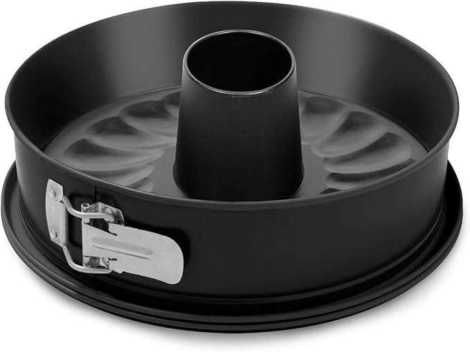 Stampo Tortiera 2 Fondi con Cerniera 28cm Alluminio Antiaderente - Teglia Springform per Dolci Torte