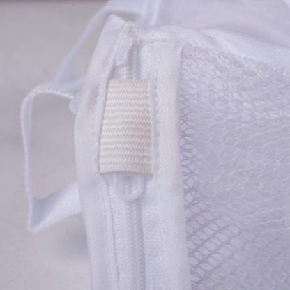 Rete per Lavaggio Scarpe in Lavatrice - 2 Scomparti 32x29x12cm - Sacchetto Protettivo