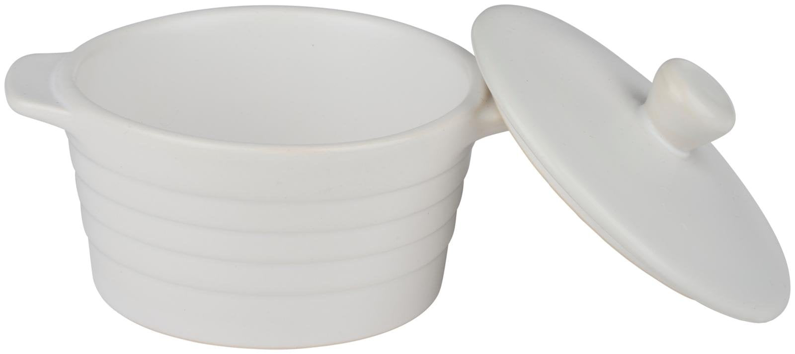 Set 2 Mini Casseruole Coperchio 13x10cm 210ml Forno